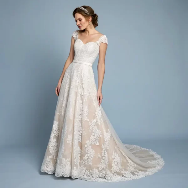 A-Line Lace Wedding Dress