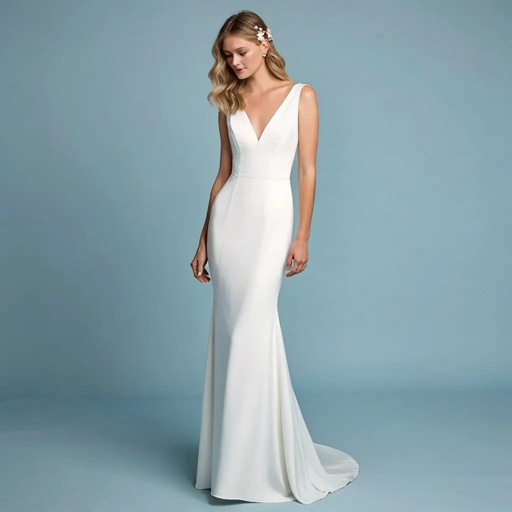 Chic Sheath Wedding Dress