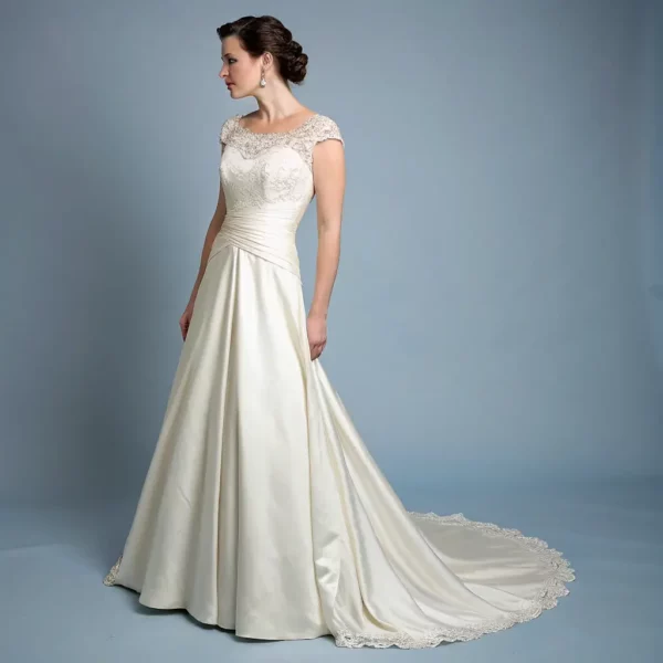 Modern Minimalist Satin Gown